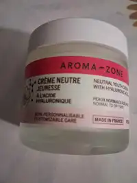 AROMA-ZONE - Crème neutre jeunesse à l'acide hyaluronique