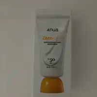 ANUA - Zero-cast - Moisturizing finish sunscreen SPF50