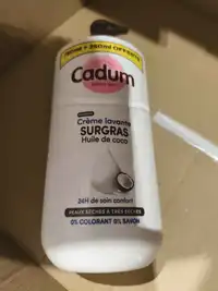 CADUM - Crème lavante surgras huile de coco