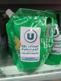 U - Gel lavant purifiant parfum thé vert et menthe 