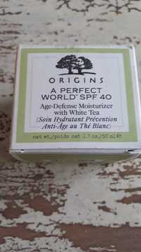 ORIGINS - A perfect world - Soin hydratant prévention anti-âge au thé blanc