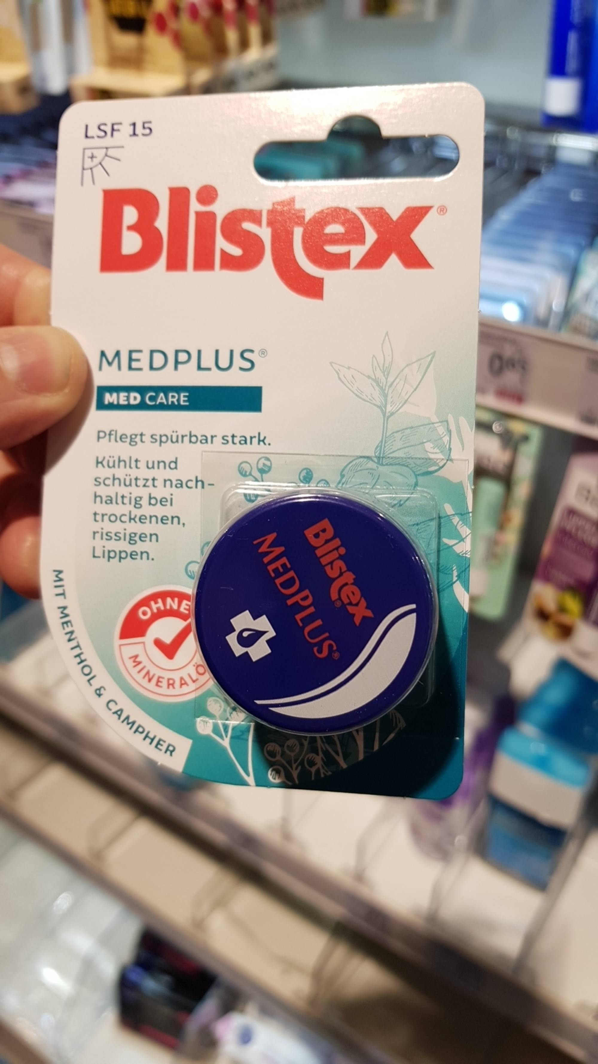 BLISTEX - Medplus - Lippenpflege mit menthol & campher LSF 15