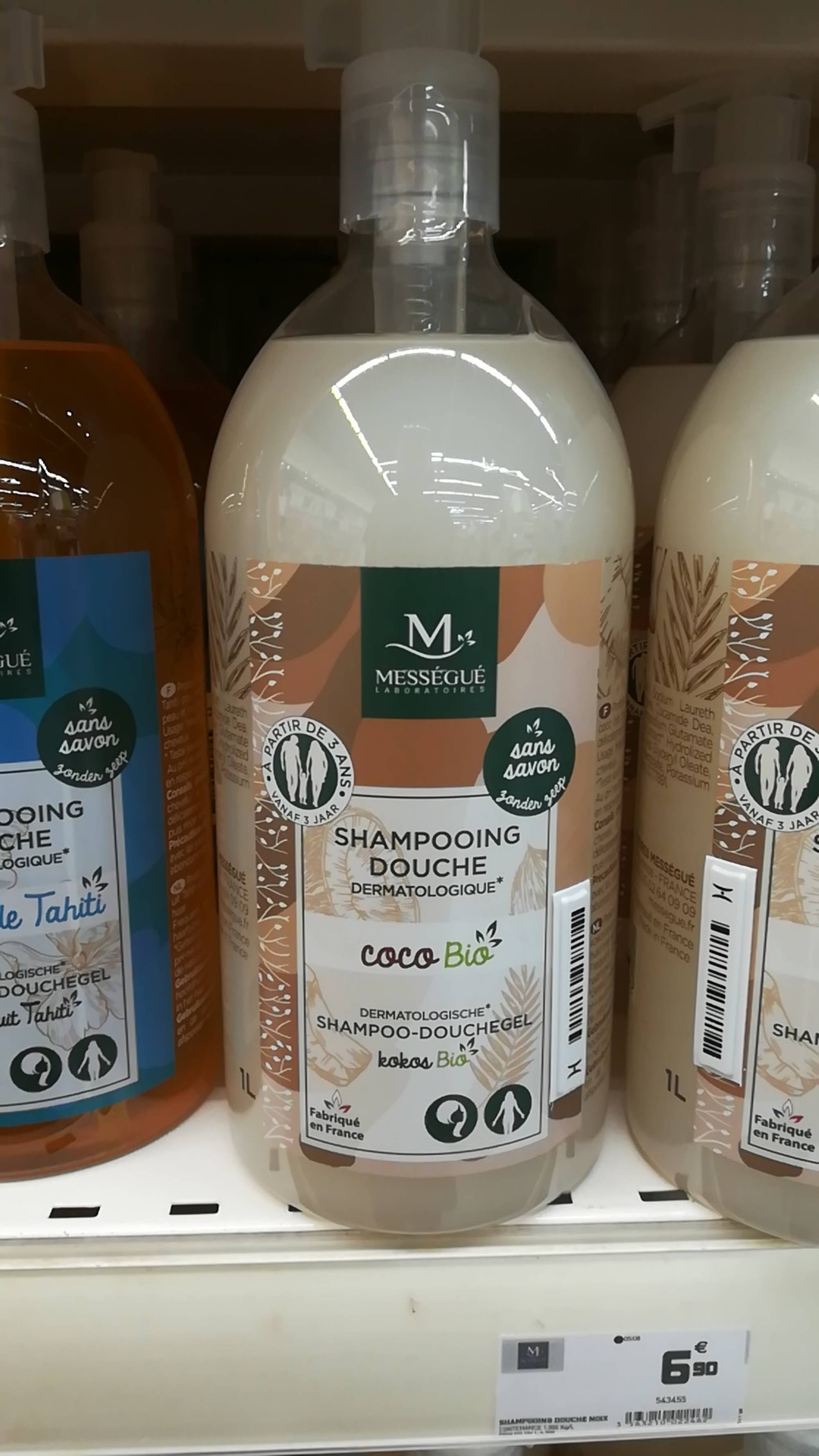 MESSÉGUÉ - Shampooing douche coco bio