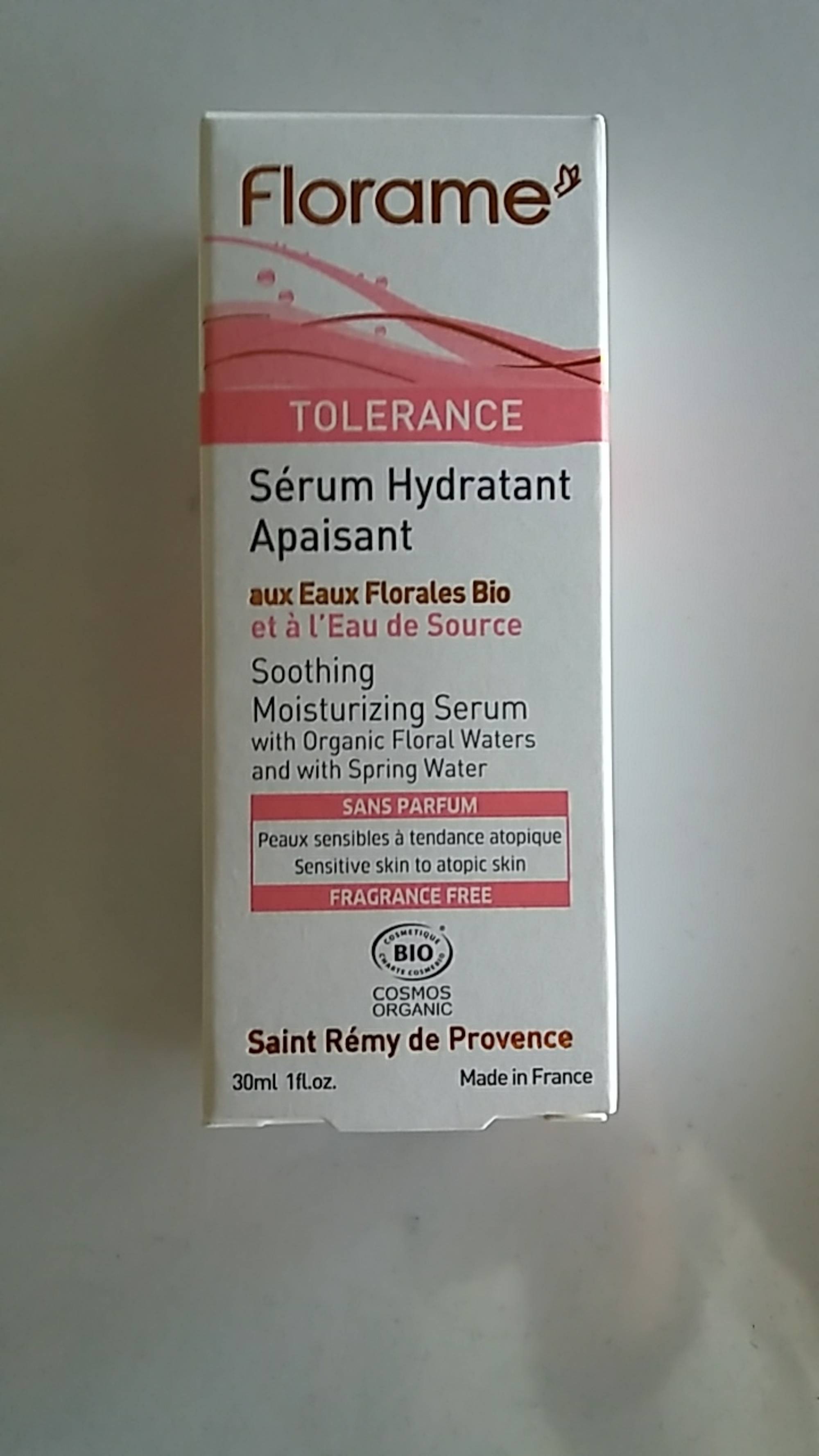 FLORAME - Tolérance - Sérum hydratant apaisant