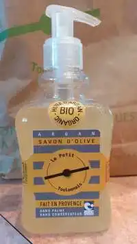 PLAISANT SAVONS & COSMÉTIQUES - Le Petit Toulonnais - Savon d'olive argan 