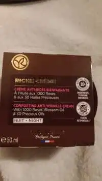 YVES ROCHER - Riche crème nuit anti-rides bienfaisante