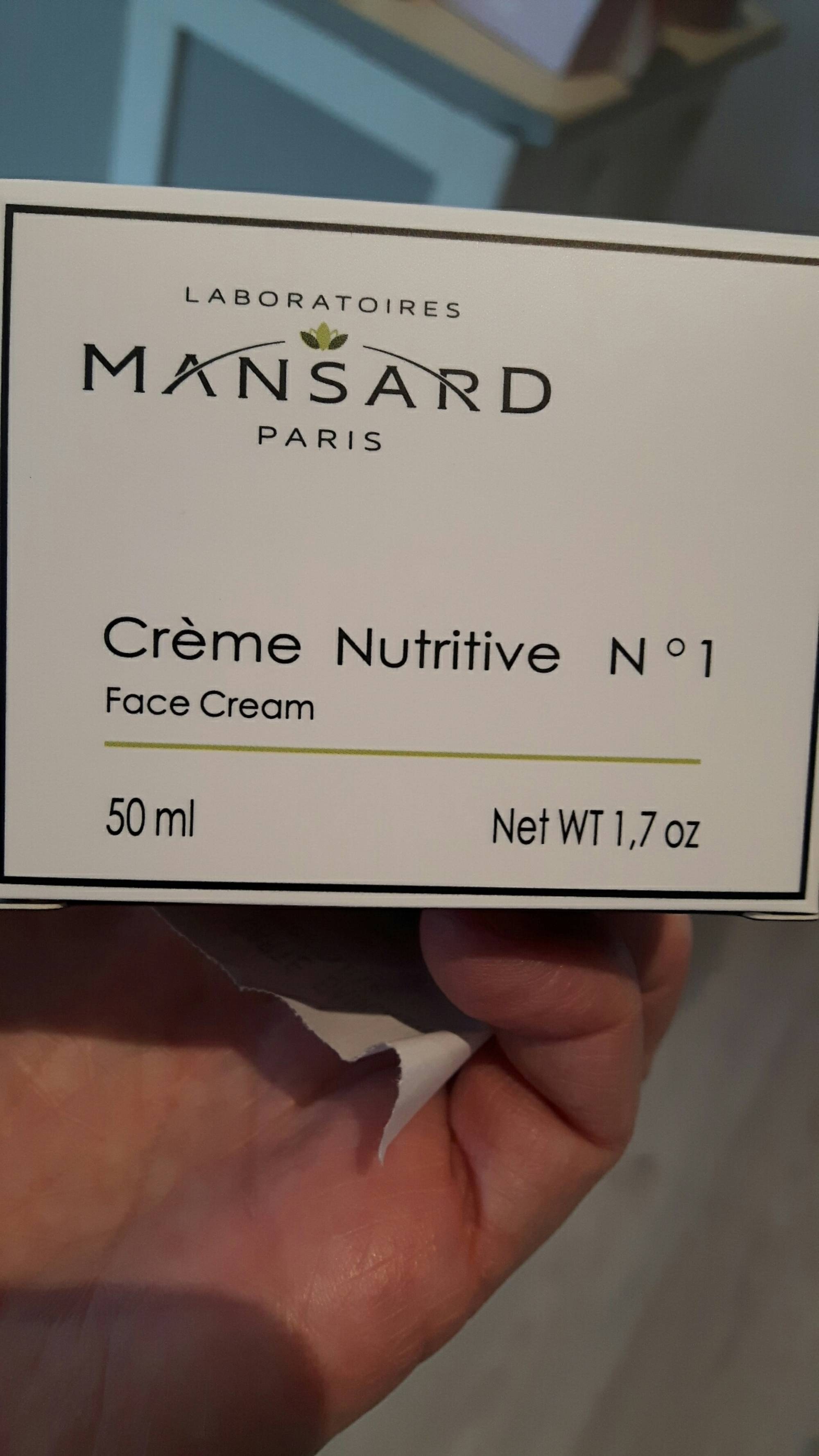 MANSARD - Crème nutritive N° 1