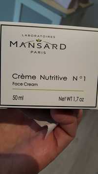 MANSARD - Crème nutritive N° 1