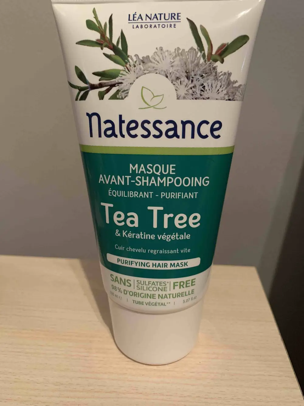 NATESSANCE - Tea tree & kératine végétale - Masque avant-shampooing 