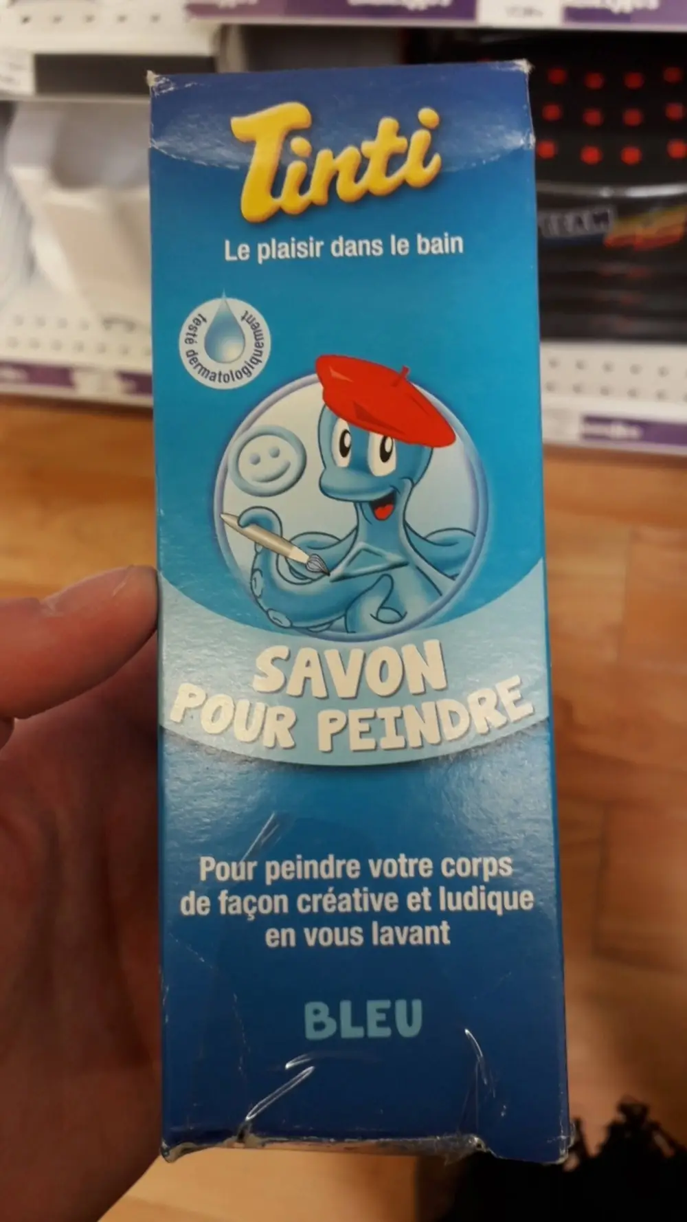 TINTI - Le plaisir dans le bain - Savon pour peindre bleu