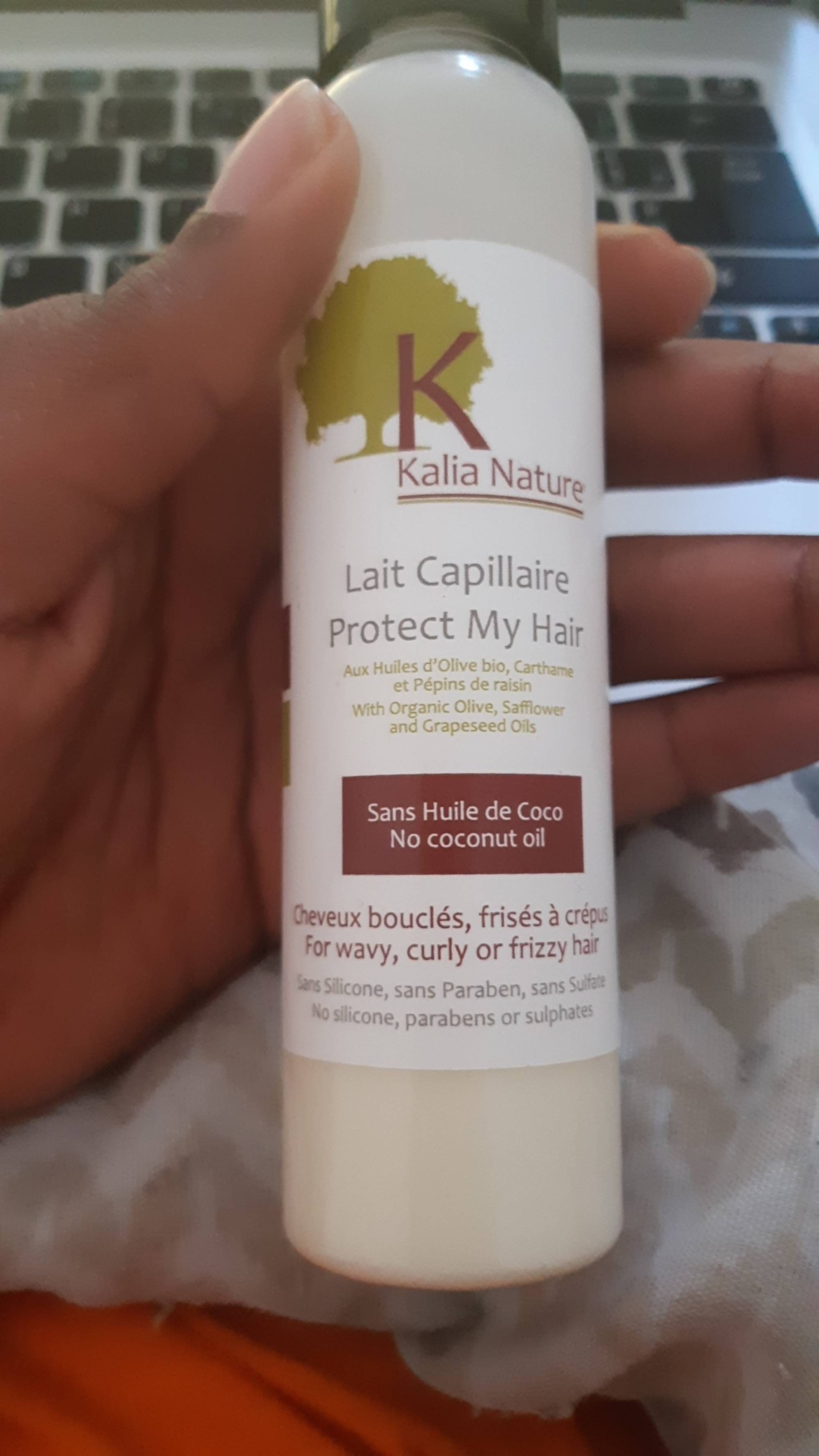 KALIA NATURE - Lait capillaire sans huile de coco